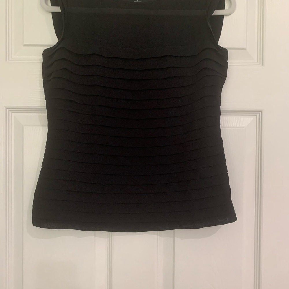 Alfani Black Layered Tank Top